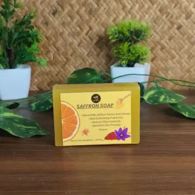Saffron Soap 100g | Natural Handmade Soap for Glowing & Radiant Skin