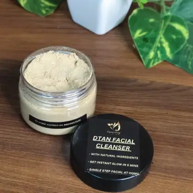 D-Tan Facial Cleanser – Natural Powder Cleanser for Glowing Skin