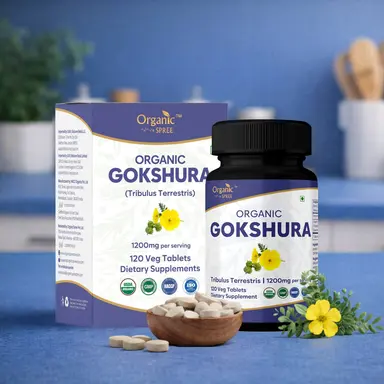 Organic Spree Gokshura 120 Tablets - Organic Certified