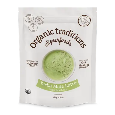 Yerba Mate Latte with Probiotics