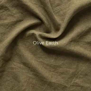 CALM Pure Linen 120" Wide Fabric – Textured Linen for Bedding, Curtains and Suits