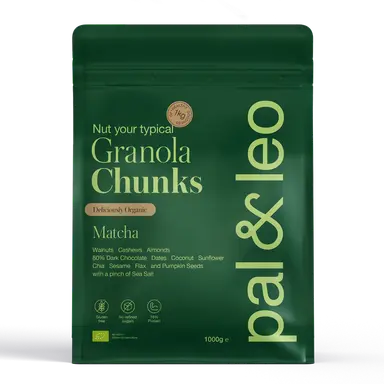 1kg Pal & Leo Organic Granola Chunks - Matcha