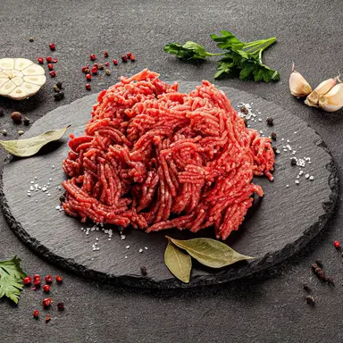 Thịt bò xay Paleo ăn cỏ (Phối trộn Thịt Bò Vai, Tim, Thận 80/10/10, đông lạnh nhanh, chưa lên men)