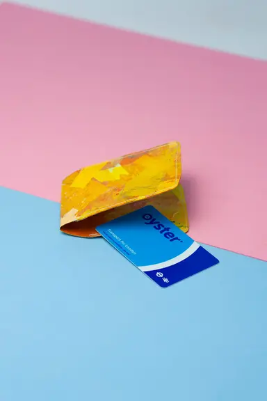 Card wallet: yellow and orange