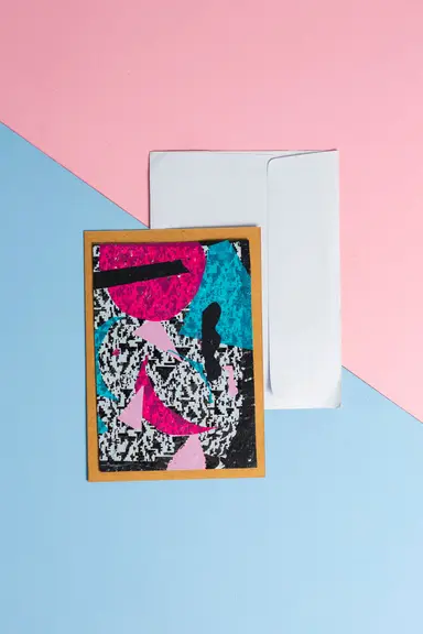 Greetings Cards: Asos pink and turquoise