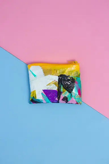 Zip Purse: multi coloured