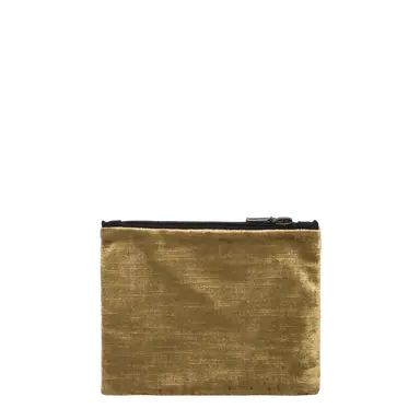 Gold Metallic Zip Purse