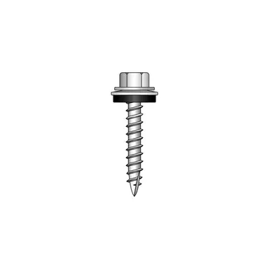 Vít mái đầu lục giác tự khoan bằng thép mạ kẽm 32mm (Túi 100 chiếc)