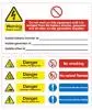 Battery Hazard Warning Label