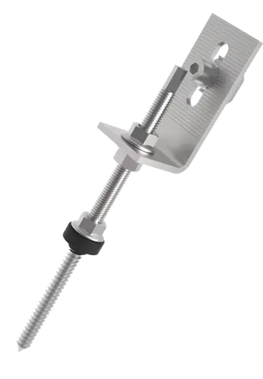 L Foot + Hanger Bolt For Wooden Purlin