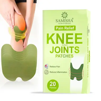 Samisha Herbal Knee Pain Relief Patch – Original & Organic Instant Joint Pain Relief (20 Patches)