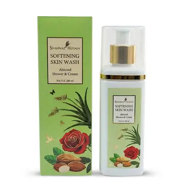 Shahnaz Husain Softening skin wash Almond Shower & Cream | 200ml