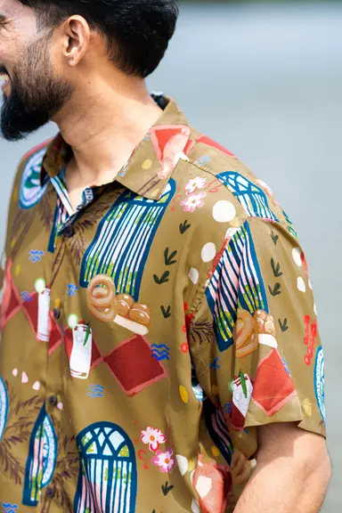 Áo Kitchens of Goa Shirt (Bebinca)
