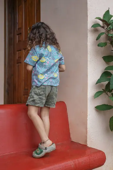 Áo trẻ em Life Aquatic (Xanh Serene)