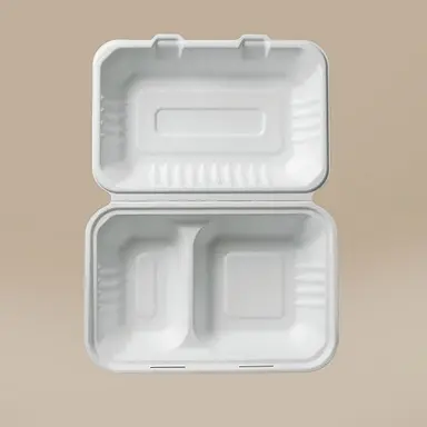Menübox, 2-geteilt, längs, 156 x 230 x 74 mm - 250 Stk.