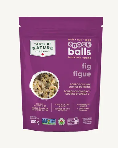 Organic Fig Fruit, Nut & Seed Snack Balls