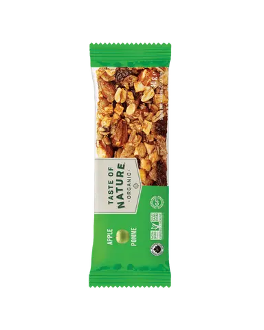 Organic Apple Fruit and Nut Snack Bar