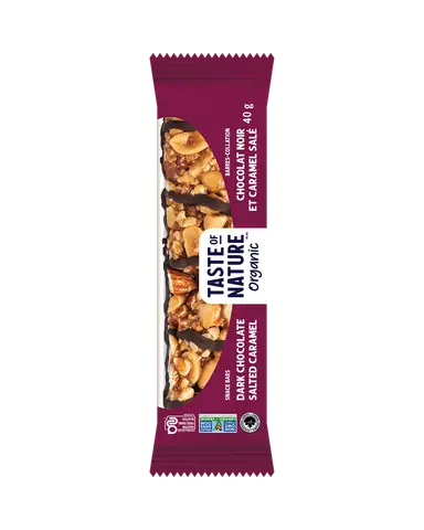 Organic Dark Chocolate Salted Caramel Snack Bars