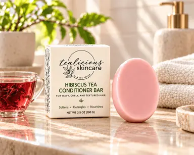 Hibiscus Tea & Silk Conditioner Bar For Wavy, Curly & Textured Hair