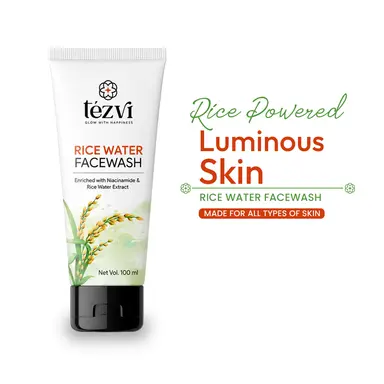 Rice Water Face Wash with Niacinamide | Oil Control + Brightening