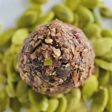 CacaoSeed Bites with Pumpkin Seeds. No Added Sugar