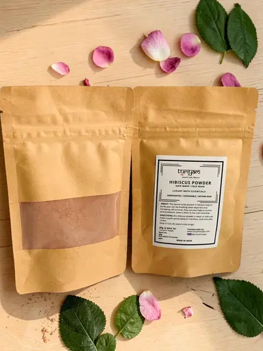 Natural Hibiscus Petal Powder Hair Mask