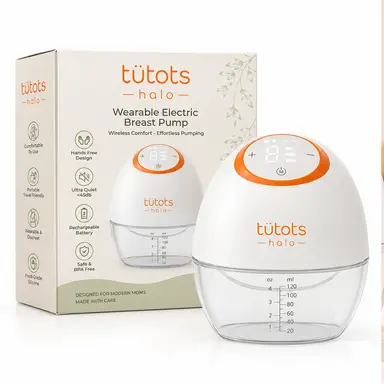 tutots Halo Máy Bơm Sữa Điện Dạng Đeo – Máy Bơm Nuôi Con Bằng Sữa Mẹ Không Cần Tay