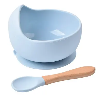 Bát ăn dặm silicon tutots có đế hút kèm muỗng