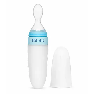 tutots Food Feeder Spoon for Baby Food Grade Silicone BPA Free - Silicone