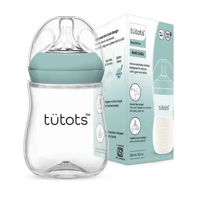 tutots Baby Feeding Bottle, Anti-Colic, BPA-Free 250 ml green