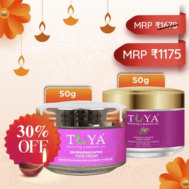 Kem dưỡng da mặt Saffron (50gm) & Kem đêm Kunkumadi và Athimathuram (50gm)