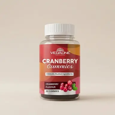 Vedaone Cranberry Gummies – 30 Gummies | Urinary Tract & Daily Wellness Support