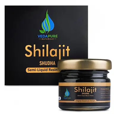 Vedapure Shudh Himalayan Shilajit Resin 25g - Strength | Energy | Stamina | Performance