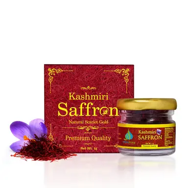 Vedapure A++ Kashmiri Saffron โ 1g Pure Kesar | Rich Aroma, Vivid Color & Flavour | For Food & Puja