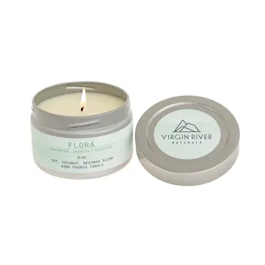 FLORA 6oz Travel Tin Candle