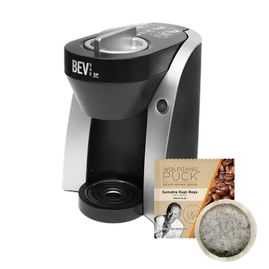 BevBar CoffeeMaker Pressurized Soft Pod Brewer