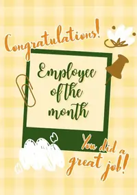 Free Employee of the Month Card - Celebrate Success!