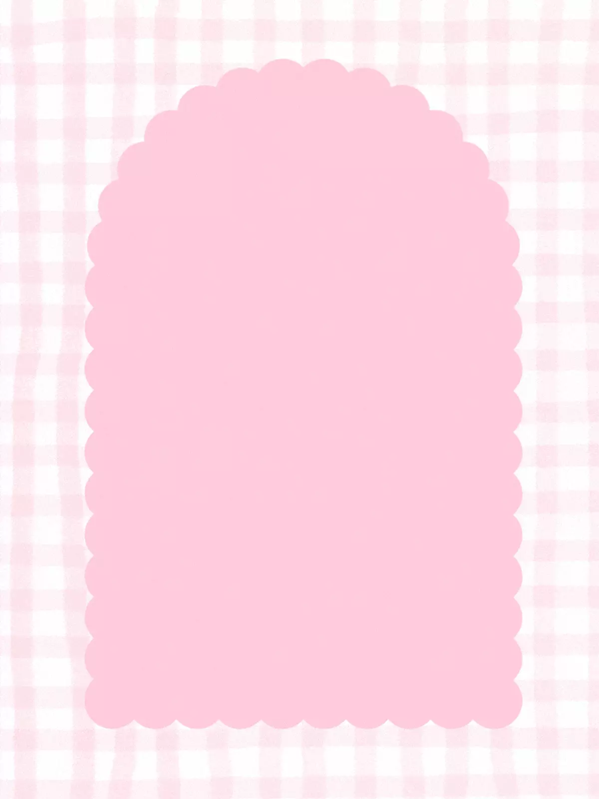 Animated anniversary card with a pink gingham background, scalloped arch frame, and the text "You’re the Sweetest" in a vintage retro style, conveying love and appreciation.