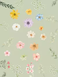 Free Thinking of You Card - Floral Watercolor Design