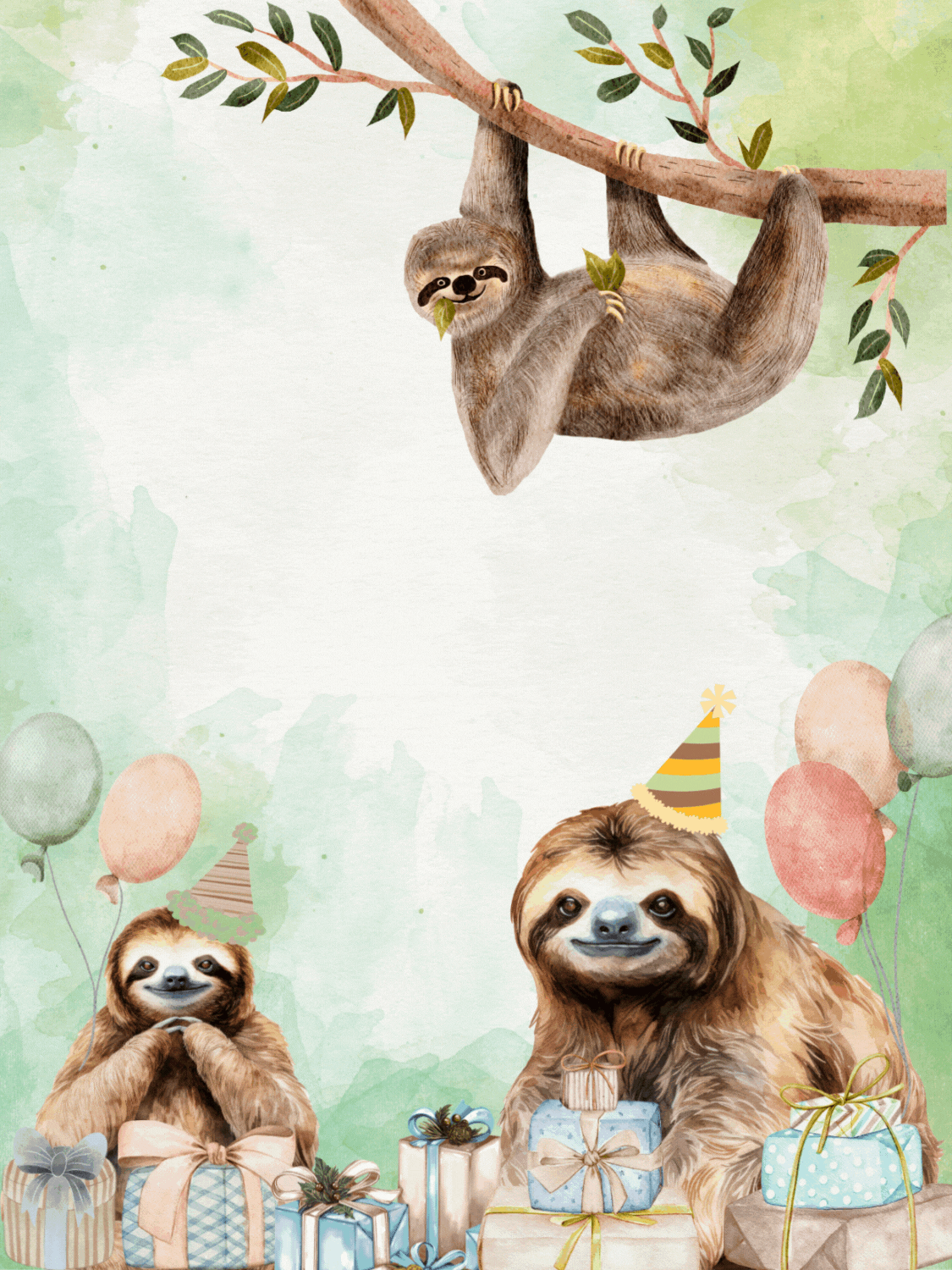 Sloth Birthday Shenanigans