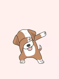 Free Birthday Card - Cute Puppy Dab eCard!