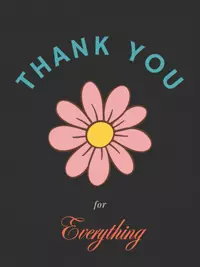 Free Thank You Card - Pink Daisy Design