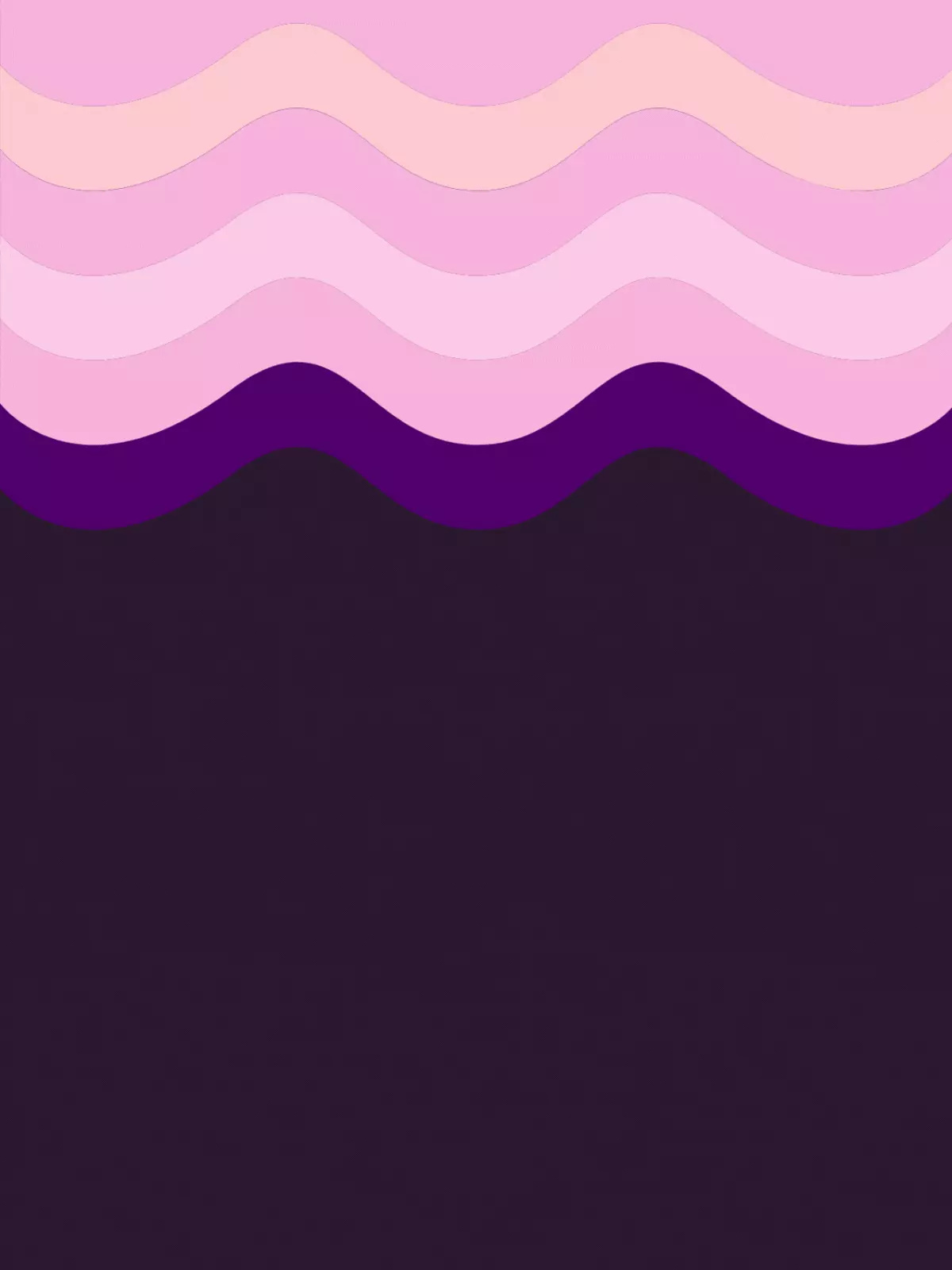 Animated thank you card featuring flowing pink and purple gradient waves, abstract design, elegant and romantic style