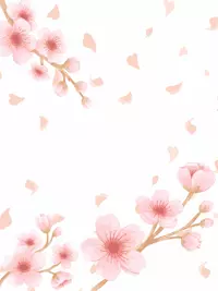 Free Wedding Card - Delicate Blossoms Design