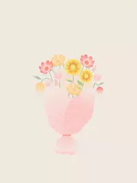 Free Wedding Card - Blooming Bouquet Template