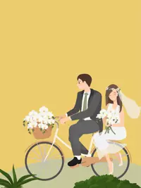 Free Wedding Card - Just Married Ride!