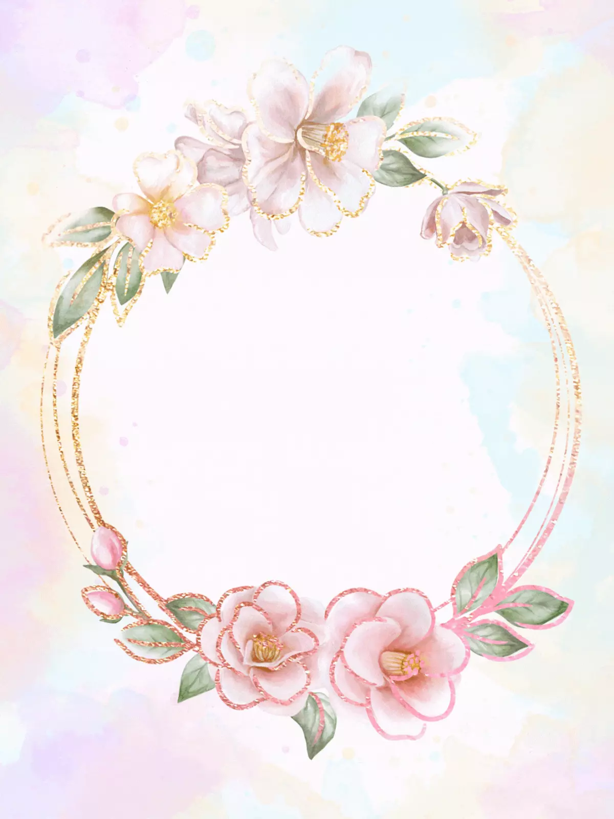 Watercolor work anniversary card featuring delicate typography, light and airy design, celebrating a female colleague's achievement.