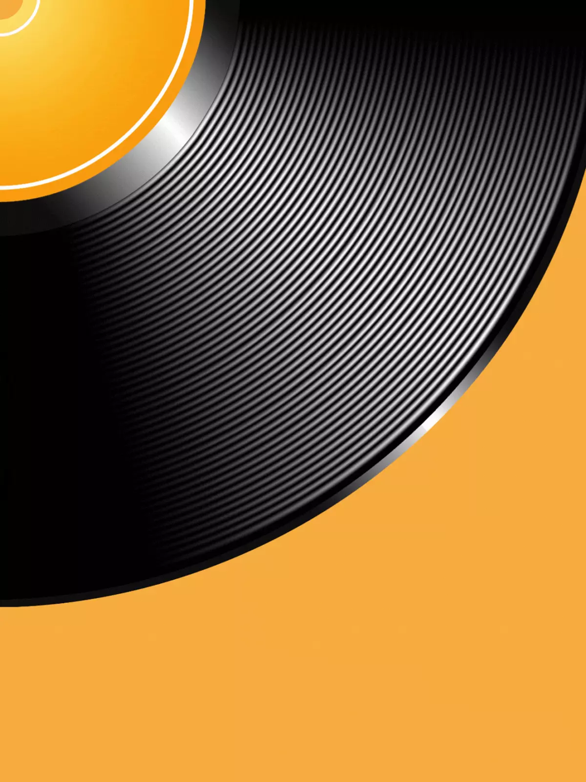 Abstract thinking of you card featuring a subtle vinyl record texture pattern, suitable for friends and colleagues.