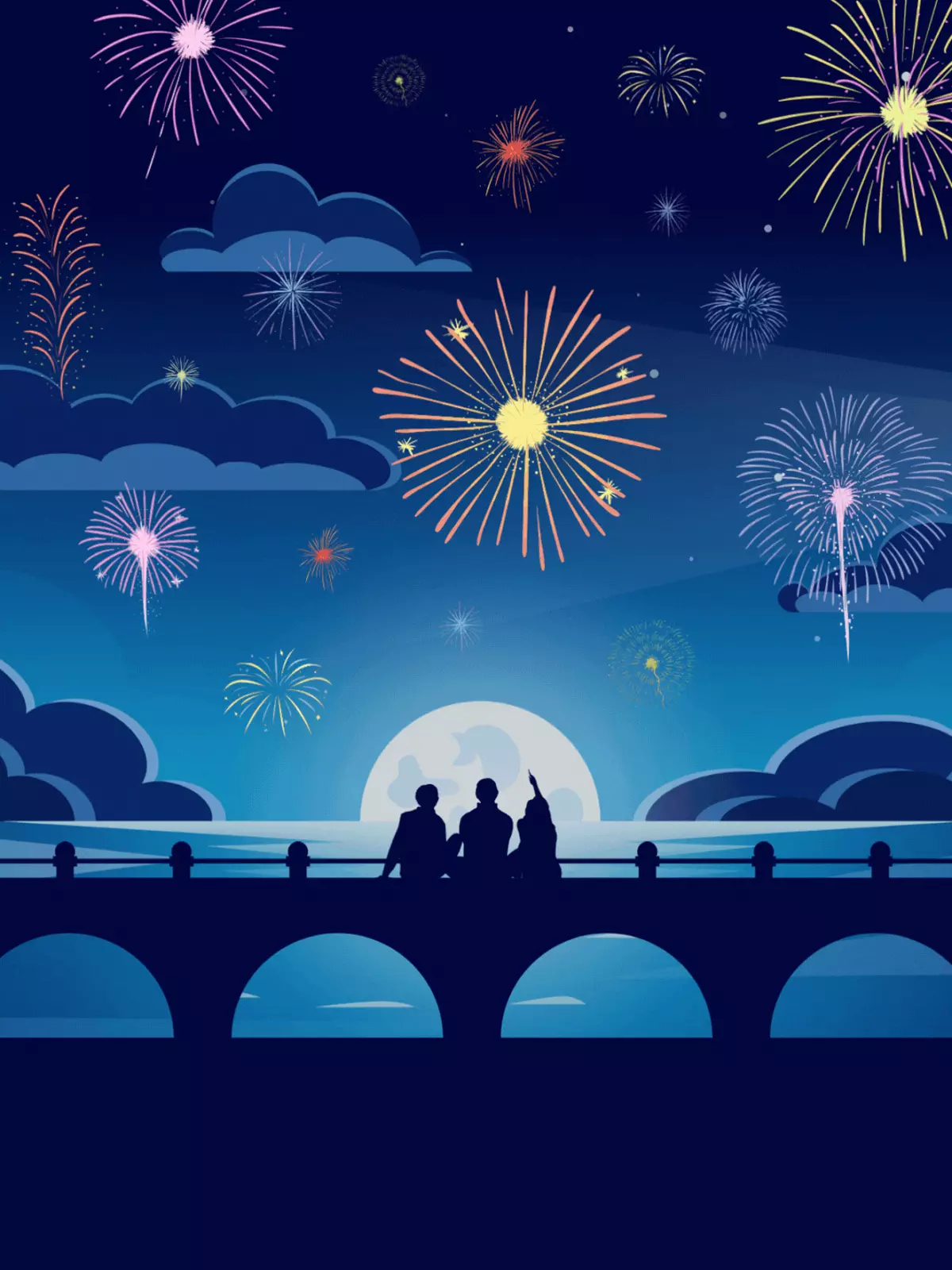 Rustic 4th of July card with watercolor fireworks design, pottery-inspired texture, patriotic theme, perfect for Independence Day greetings