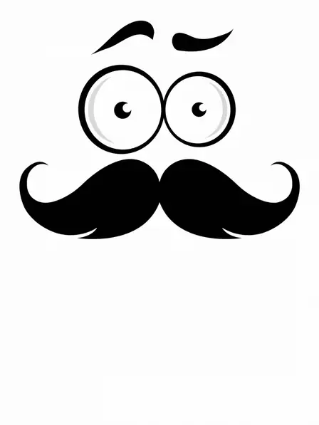 Minimalist Moustache Miss